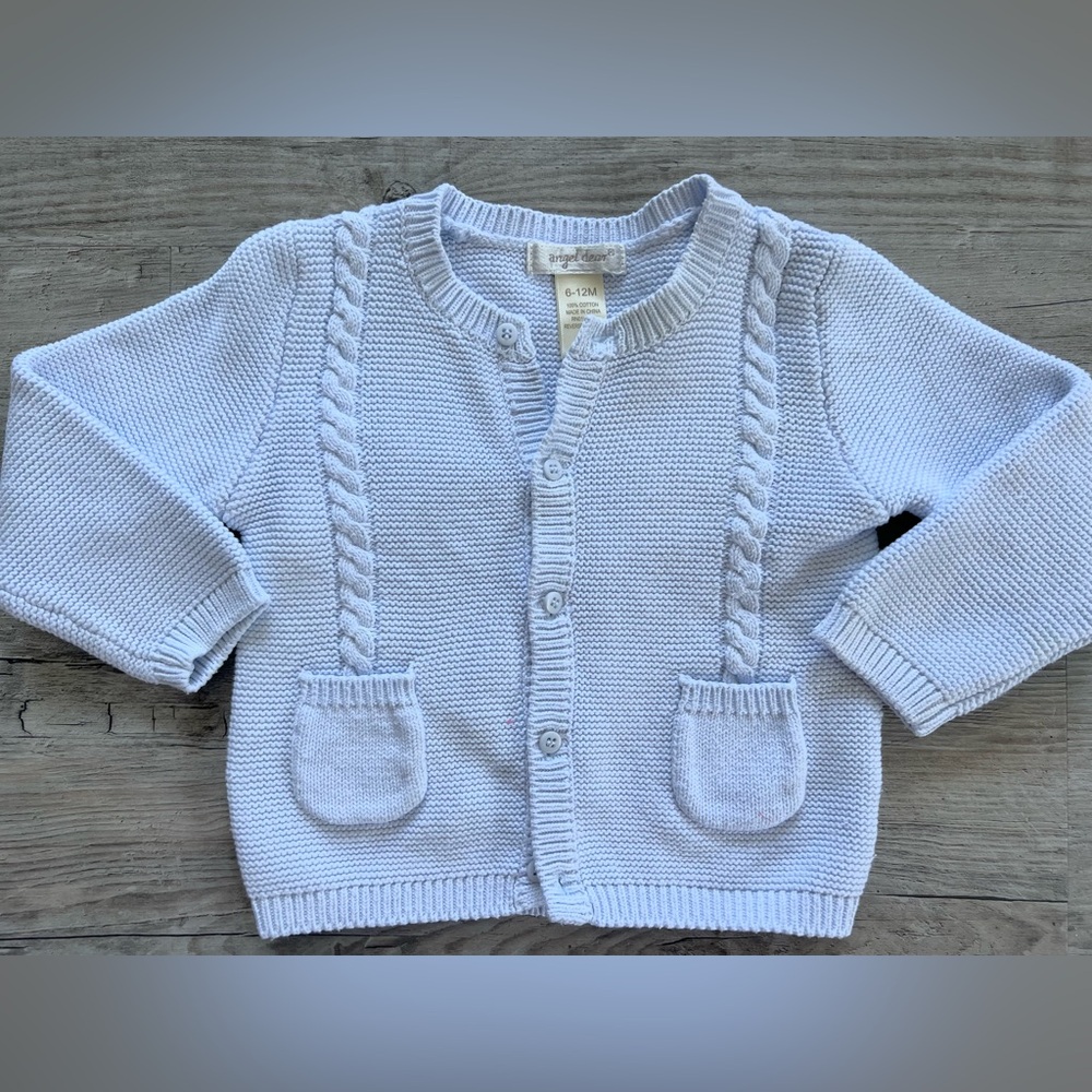 Angel Dear Baby Blue Knit Sweater